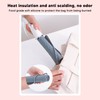 5Pcs Heat Resistant Silicone Mat Pouch for Curling Irons Hair