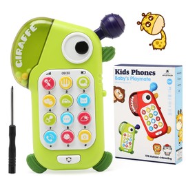 JoyPlus Baby Phone Toys for 1 Year Old Boys Girls Gifts, Musical Baby Sounds Toys for Babies 0-18 Months, Interactive Baby Cell Phone Toy with Early Education & Music