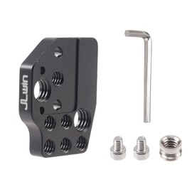 FocusFoto Extension Mount Plate Holder with Cold Shoe 1/4" 3/8" Threaded Screw Holes for DJI Ronin S/SC/RS2/RSC2/RS3 PRO/Mini/RS4 PRO Gimbal Stabilizer, Monitor, Magic Arm, Microphone, LED Video Light