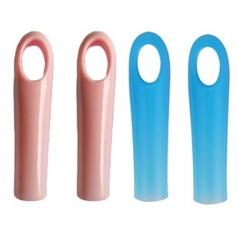 NentMent - Paquete de 4 empuñaduras de 19 mm, mango de alcance, mango de barra, mango de trapeador, mango de tendedero, funda de repuesto para cabeza de dedo, mango de escoba, tubo de cola, piezas de reparación