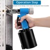 AUTOUTLET Heavy Duty Pneumatic Rivet Nut Gun with 100PCS Rivet