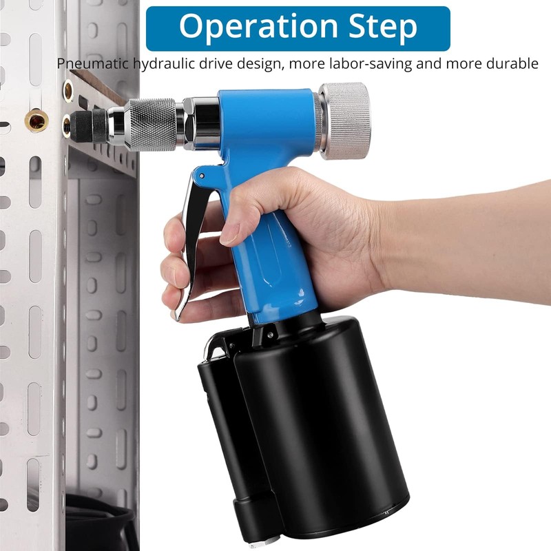 AUTOUTLET Heavy Duty Pneumatic Rivet Nut Gun with 100PCS Rivet