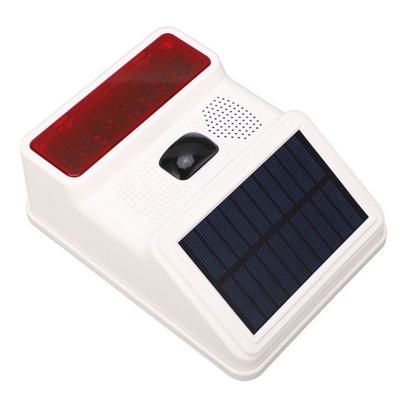 Solar Alarm Wireless DC 5V 433MHz 100dB Infrared Sensor IP65