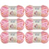 Bernat Baby Blanket Yarn-6/Pk-Peachy, 6/Pk, Peachy 6 Pack