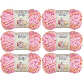 Bernat Baby Blanket Yarn-6/Pk-Peachy, 6/Pk, Peachy 6 Pack