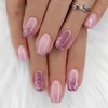 24 Pcs Dreamy Maiden Short Press-On Nails – Eco-Friendly Soft-Gel