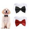 FloralGrace 2 Pieces Adjustable Cat and Dog Bow Tie, Adjustable