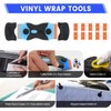 HUGEBO 52PCS Vinyl Wrap Tools Kit with LCD Heat Gun,