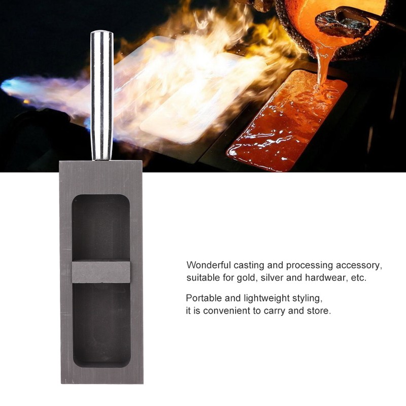 Pure Graphite Ingot Mold Mould Crucible For Gold Silver Melting