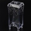( )Crystal cotton pad organizing case makeup container crystal container makeup pad case / ( )크리스탈화장솜정리케이스 화장용기 크리스탈용기 화장솜케이스