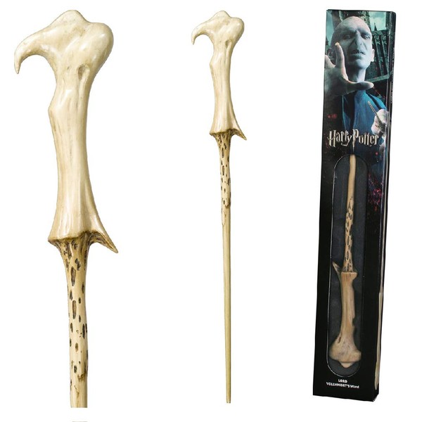 The Noble Collection - Lord Voldemort Wand In A Standard Windowed Box - 15in (37cm) Wizarding World Wand - Harry Potter Film Set Movie Props Wands