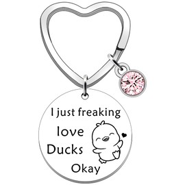 SDOFY Duck Gifts Duck Keyring Duck Gifts for Women Friends Family Duck Keychain Duck Lovers Gift