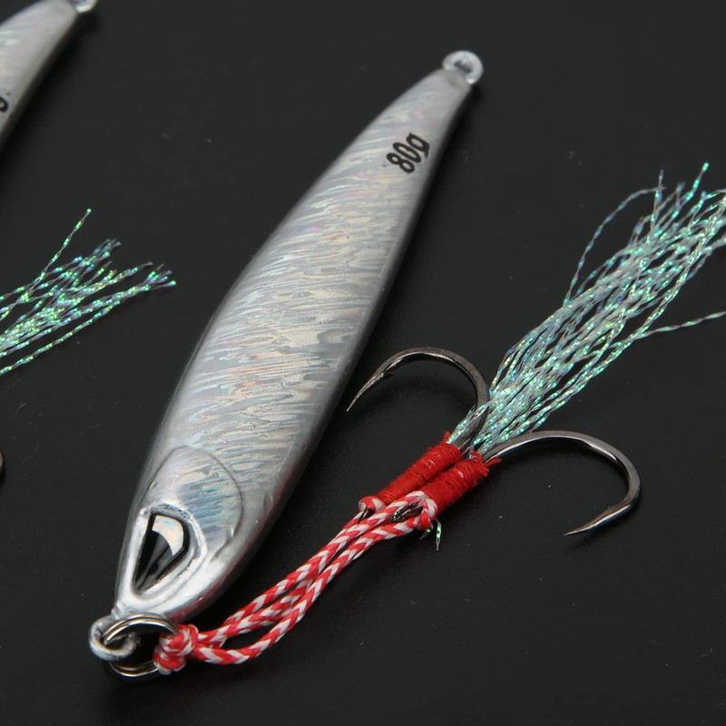 Jig Hard Fishing Lures, Strong Metal Iron Plate Bait, Lightweight