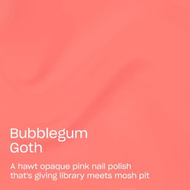 OPI Nail Lacquer Nail Polish | Opaque Crème and Sheer Nail Polish Shades | Fast Drying, Streak Free, and Chip Resistant Wear | What's Your Mani-tude | Fall 2025 | Bubblegum Goth | Opaque Bright Warm Pink