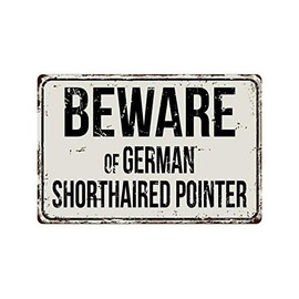 Deerts 290VS Beware of German - Señal de Metal Retro de Aluminio (20,3 x 30,5 cm)