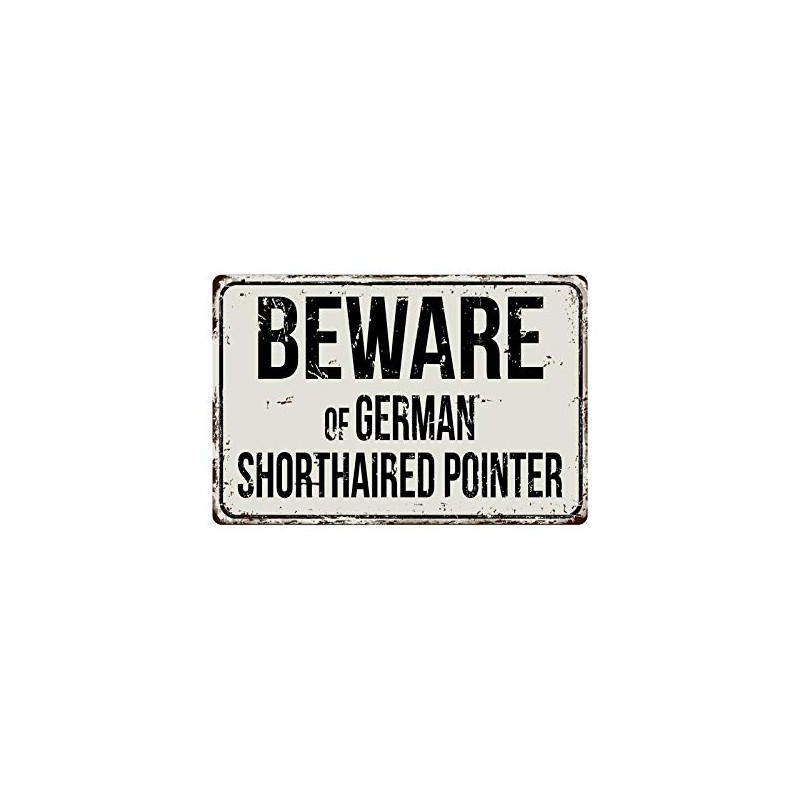 Deerts 290VS Beware of German - Señal de Metal Retro