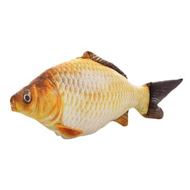 TOYANDONA Bed Pillows Decorative Fish Plush Toy, 3D Fish Cushion Pillow Plush Carp Stuffed Toy, Washable Throw Pillow with Zipper, Fake Fish Stuffed Animal Toy (40cm) Plush Pillows