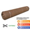 Fence4ever Fence4ever 6ft x 50ft Brown Sunscreen Cuttable Shade Fabric