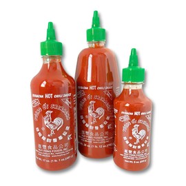 Sriracha Hot Chili Sauce Bundle - 28oz, 17oz, 9oz, 3-Pack Bundle