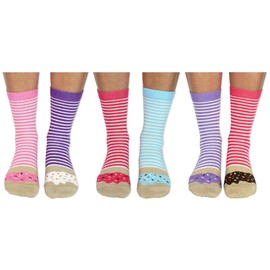 Donuts - United Oddsocks Ladies Odd Socks - Multicoloured - 4-8 uk