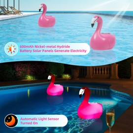 AHJ Solar Chlorine Dosing Float for Pool, Large Adjustable Float Dispenser for Pools, Fountains, Hot Tubs and Spas, Compatible with 2.5 cm and 7.6 cm Chlorine Tablets, Easy to Use