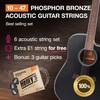 Light 10-47 Western Guitar Strings, Brilliant Sound Quality, Acoustic Guitar