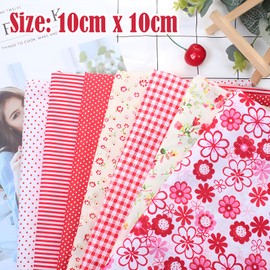 LHLZNB 60 Pieces African Fat Quarters Fabric Bundles,Fabric Squares,Calico Fabric，10 x 10 cm Cotton Polyester Quilting Fabric Material Scraps for Sewing Clothes Crafting Projects Patch Work