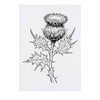 'Scottish Thistle' Temporary Tattoo - Water Resistant, Skin-Safe, Non-Toxic Transfer