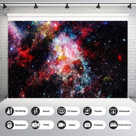 Outer Space Backdrop Starry Galaxy Nebula Photography Background Planet Theme Backdrop Night Sky Out Space Backgrounds Boy Girl Birthday Party Decorations Banner Photo Booth Studio Props 7x5ft