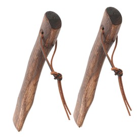 Levemolo Ergonomic Wooden Axe Handle Set 2PCs Axe Handles Wood Grip for Camping Equipment Axe Repair Survival Gear