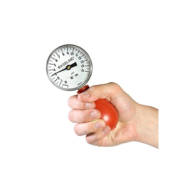 Baseline 12-0292 Dynamometer, Pneumatic Squeeze Bulb 15 PSI Capacity, No