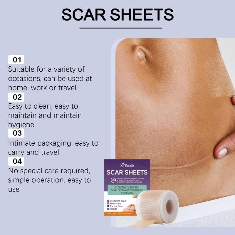 Scar Tape for Facial Lines – 1/3 Rolls Waterproof Silicone