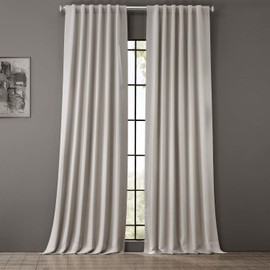 HPD Half Price Drapes BOCH-171113-120 Blackout Room Darkening Curtain (1 Panel), 50 X 120, Alabaster Beige