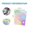 50 Sheets Holographic Sticker Paper, 8.5 x 11 inches Vinyl