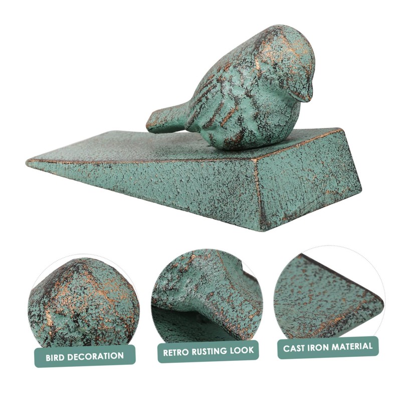 COHEALI Decorative Door Wedge Stopper Cast Iron Bird Door Stop