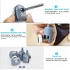 Showe rPart Single Shower Door Rollers/Wheels/Runners L001, Wheel Diameter 23mm,