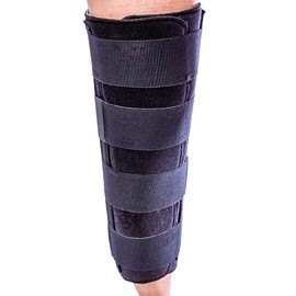 Ezy Wrap Compression Knee Immobilizer for Knee Support – Universal Knee Splint for Knee Pain w/Moldable Stays – Knee Support for Women & Men Universal 20"
