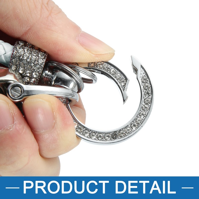 A ABSOPRO Universal Car Fob Key Chain Keychains Holder Bling