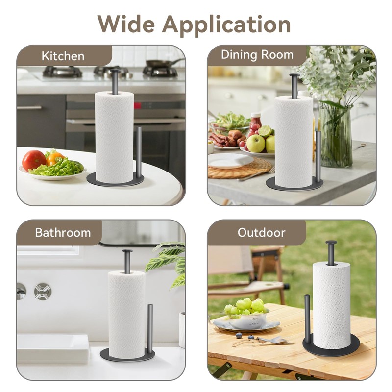 Paper Towel Holder Countertop, Standing Paper Towel Roll Holder for