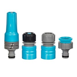 Flopro 70300561 Garden Hose Connectors Starter Set, Blue, 9.5 x 3 x 10.5 cm