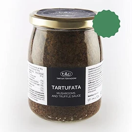 Tentazioni Tartufata Mushrooms Truffles Olives 17.6 oz jar