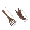 Baluue 2pcs Natural Wood Hair Care Tool with Comfortable Handle