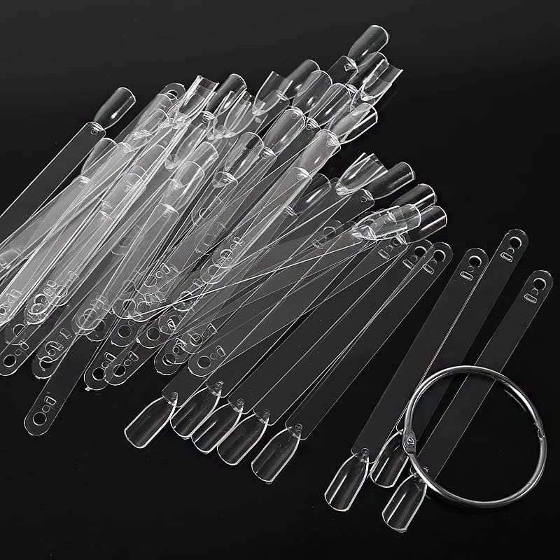 Nail Colour Display" Clear Nail Swatch Sticks, Salon Nail Display