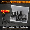 Ball End Hex Head Allen Wrench Drill Bit Set with