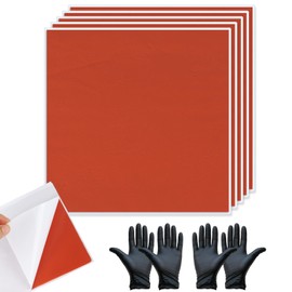 5Pcs Fire Putty Electrical Pads, 7”x7” Fire Barrier Pad, Acoustic Putty Pad with Disposable Gloves, Moldable Firestop Adhesive for Wall Openings, Soundproofing, Electrical Boxes (5pcs)