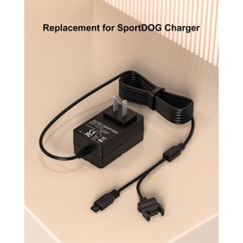 VHBW 12V Charger Compatible with SportDOG Charging Adaptor Only Compatible with SportDOG SD-575E & SD-875E Remote Trainer