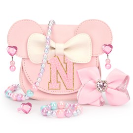 mibasies Toddler Purse Gifts for Girls: 3 Year Old Girl Gifts - Mini Mouse Toys for 2 Year Old Girl Purse Pink Set N