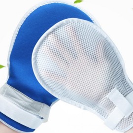 Hand wrap, anti-scratch gloves, wrist restraint, senior, elderly, elderly, hand wrap, protective gloves Protective double-sided mesh dementia gloves B 2ea