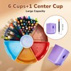 GAMENOTE Rotating Art Supplies Organizer - Lazy Susan Office School