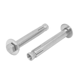 Sourcingmap M8 x 80mm 304 Stainless Steel Hex Head Sleeve Anchor Expansion Bolt 2PCS